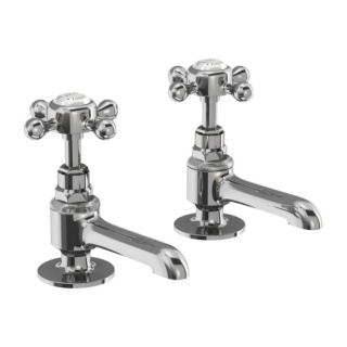 Burlington Stafford Long Nose Basin Pillar Taps (including the handles)